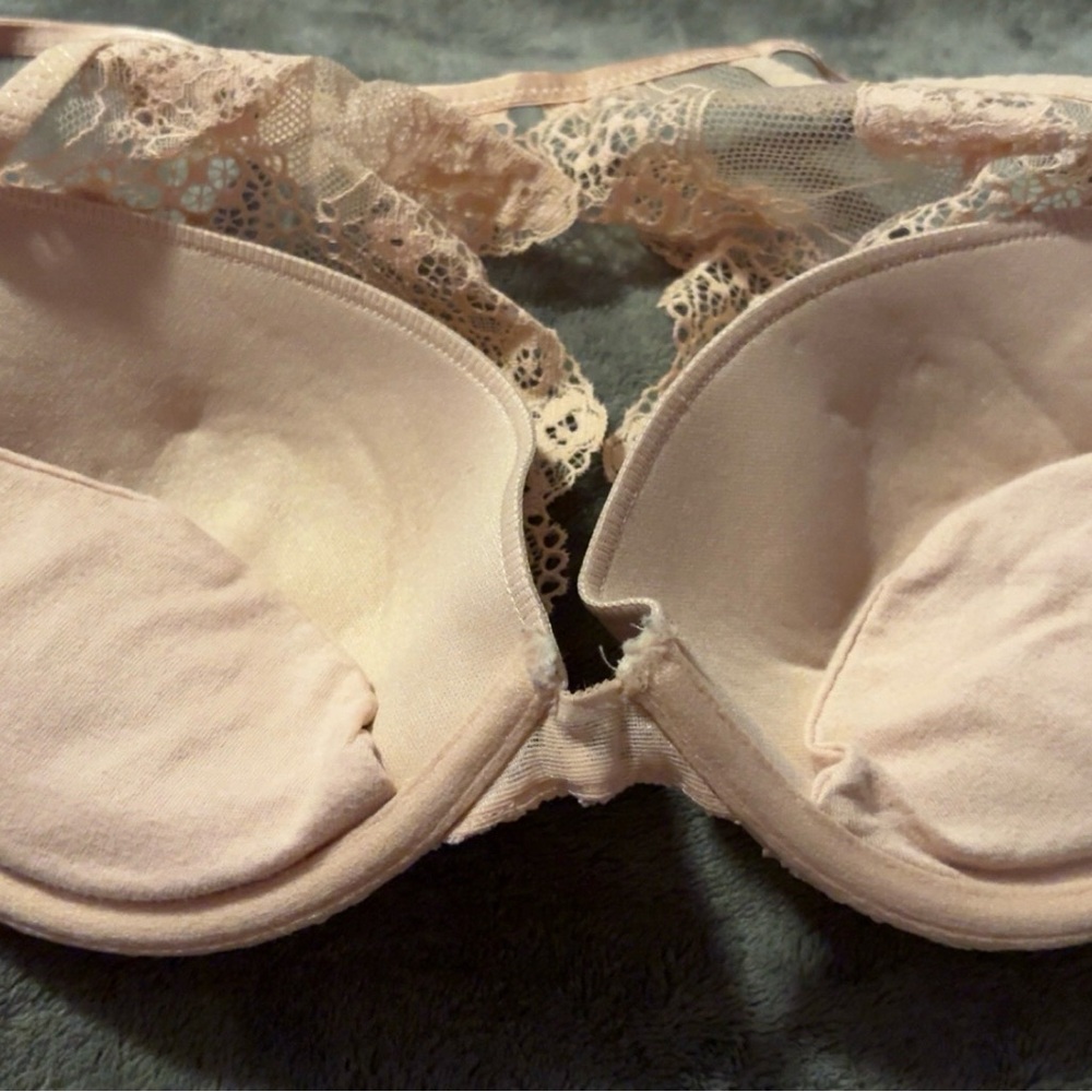 Adore Me Delicate Pale Pink Lace Bra Set - Picture 4 of 6